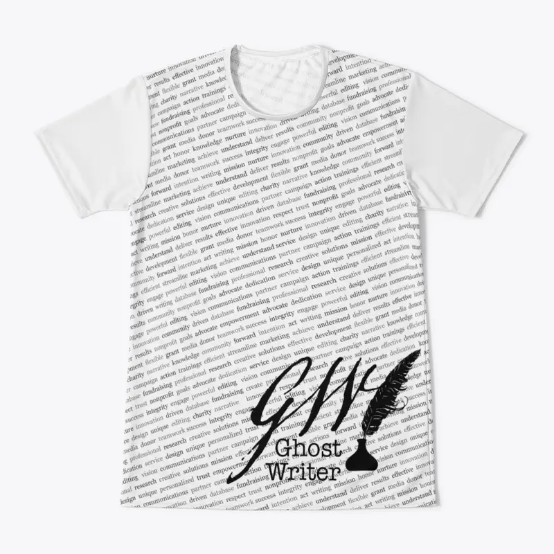 Ghost Writer Newsprint All-Over Design